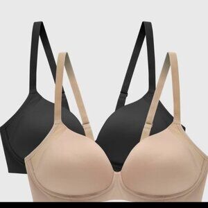 BRA--BALI 38C (2) 1-BLACK---1-NUDE